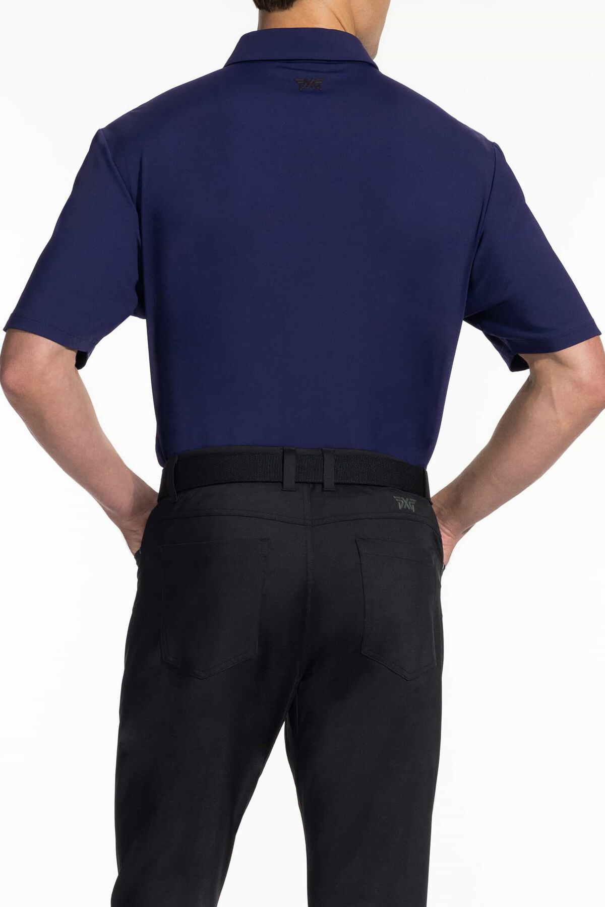 NEW PXG MALE BP SIGNATURE POLO - NAVY (Athletic Fit, Asian Cut)