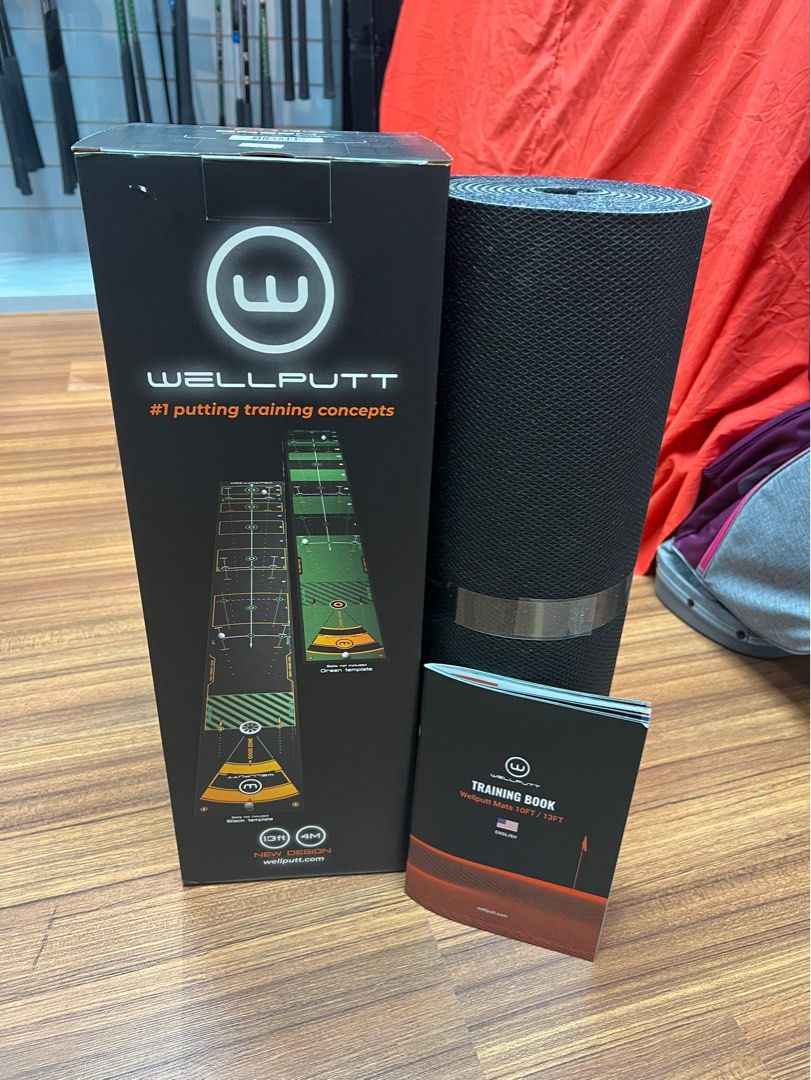 NEW WellPutt 4m Putting Mat - Classic (GREEN) Putting Mat + Manual + Box