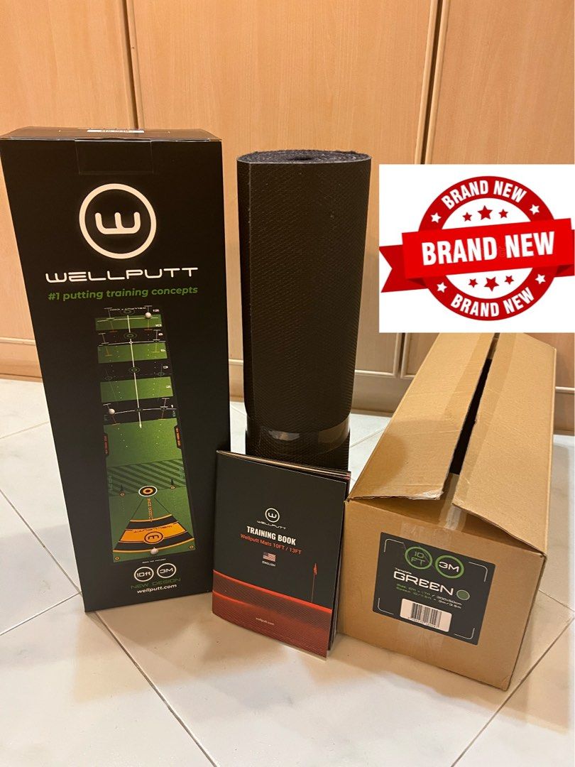 NEW WellPutt Putting Mat (10ft/ 3M) + Manual + Box