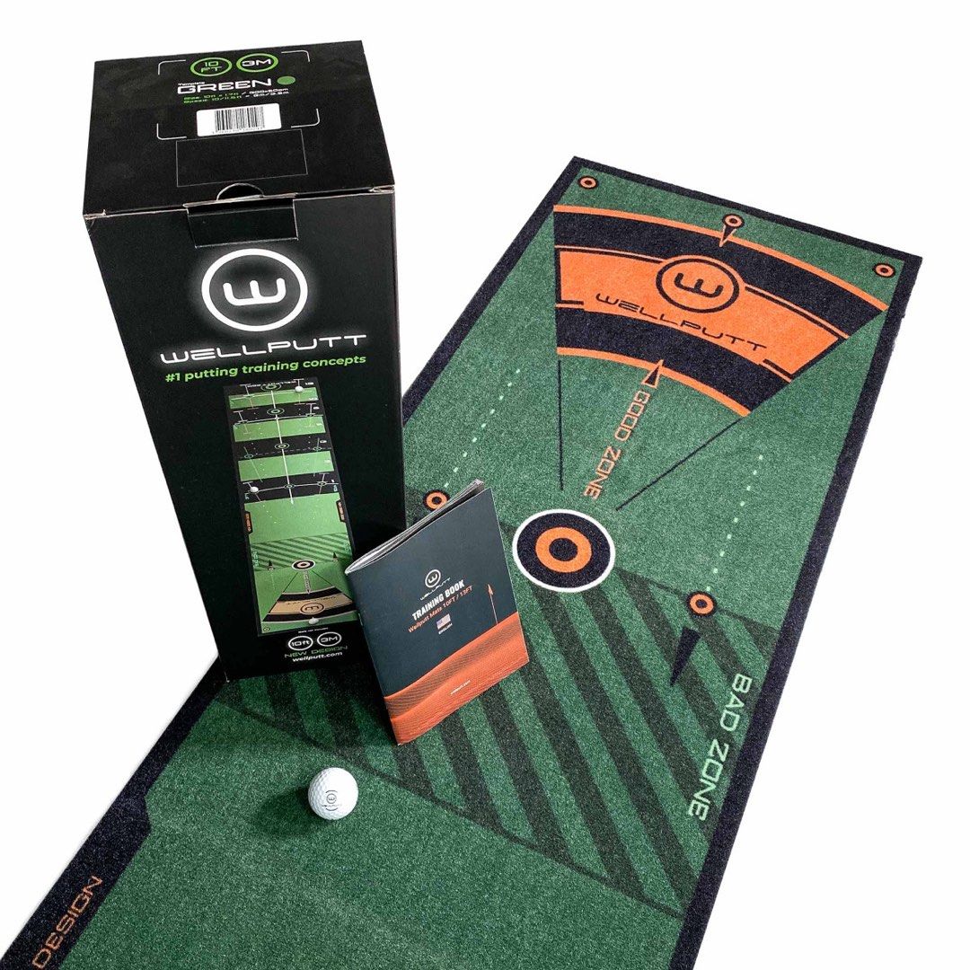 NEW WellPutt Putting Mat (10ft/ 3M) + Manual + Box – onegolfsg