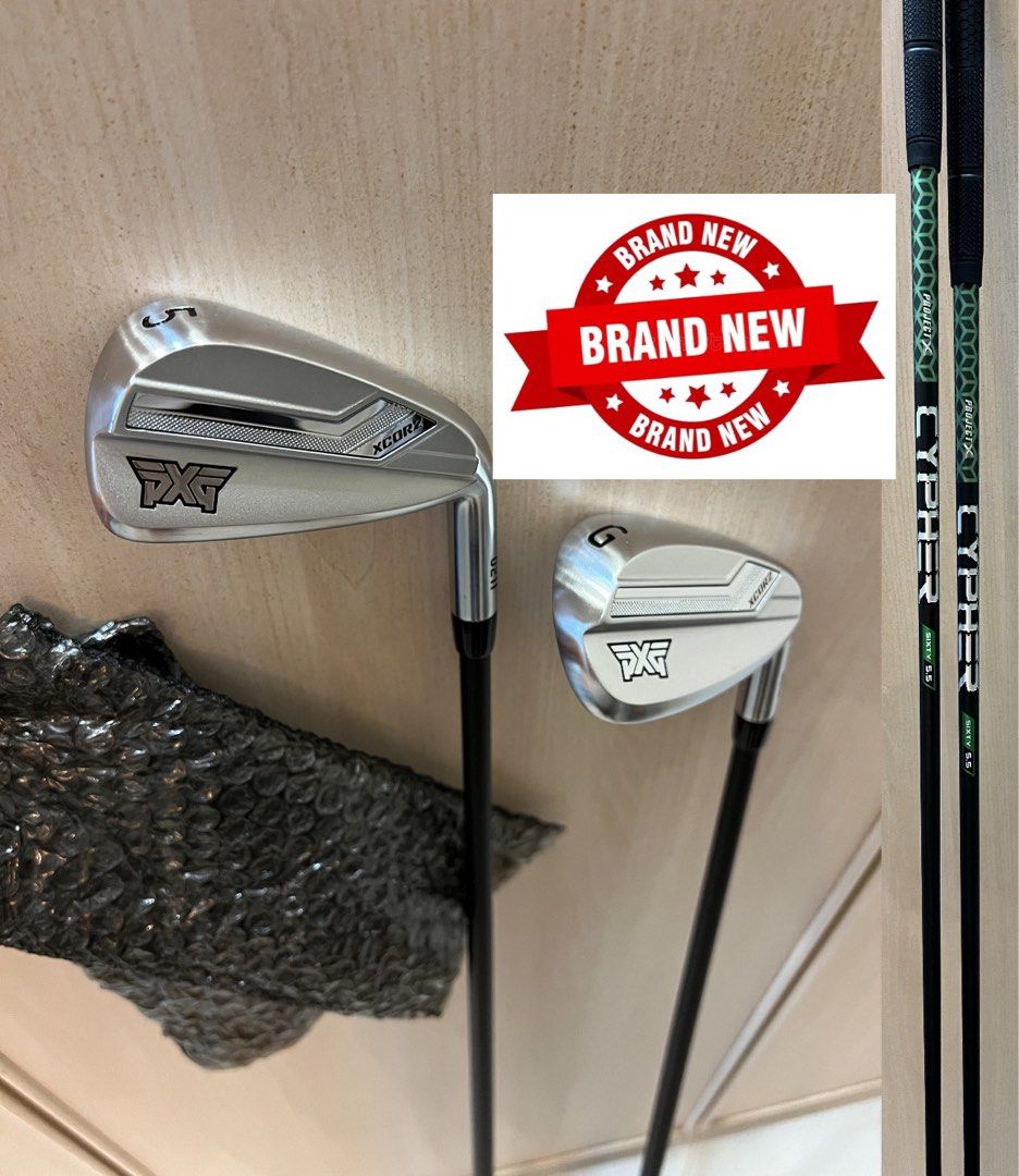 NEW PXG 0211 XCOR2 V3 Chrome 5 Iron and Gap Wedge With Project X Cy