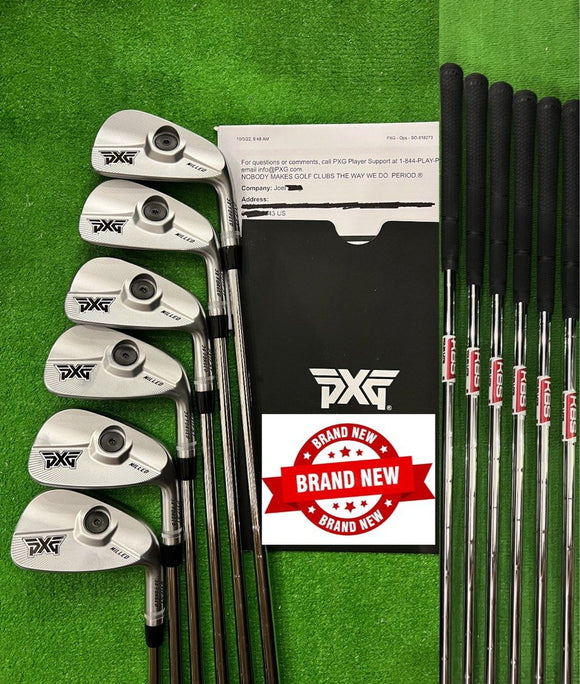 NEW PXG 0317ST Triple Forged Milled Irons (5-P) [6 Pieces] (With Premium KBS Tour Lite Stiff Flex Steel Shafts) [RIGHT HANDED GOLF CLUB]