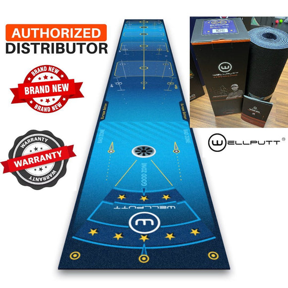 NEW WellPutt 4m Putting Mat - Europe Edition Putting Mat + Manual + Box