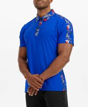 NEW Limited Edition PXG MALE Aloha 24 Polo - BLUE (Athletic Fit, Asian Cut)