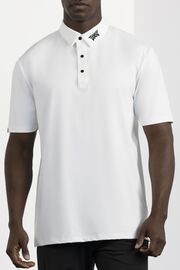 NEW PXG Male BP Signature Polo - White (Athletic Fit, Asian Cut)