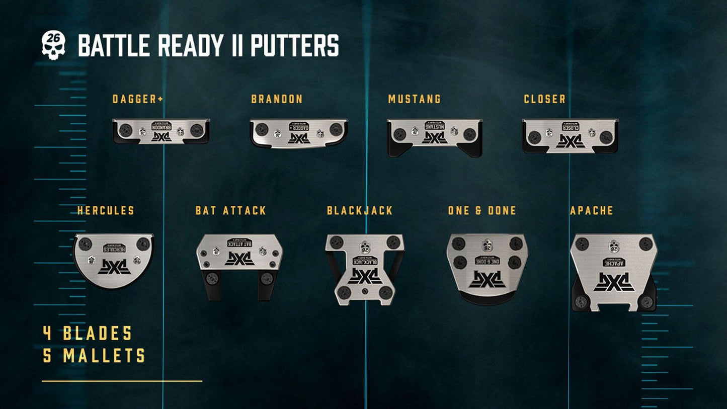 NEW PXG Battle Ready II Putter [FREE Shaft + PXG Grip]