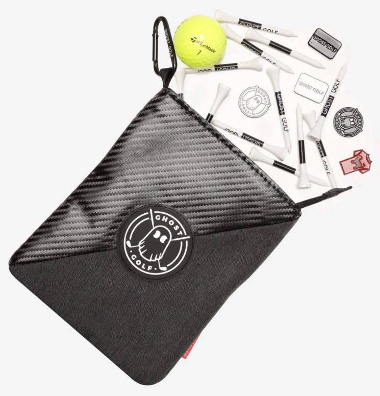 Ghost Golf UTILITY POUCH - DARK GRAY & CARBON FIBER