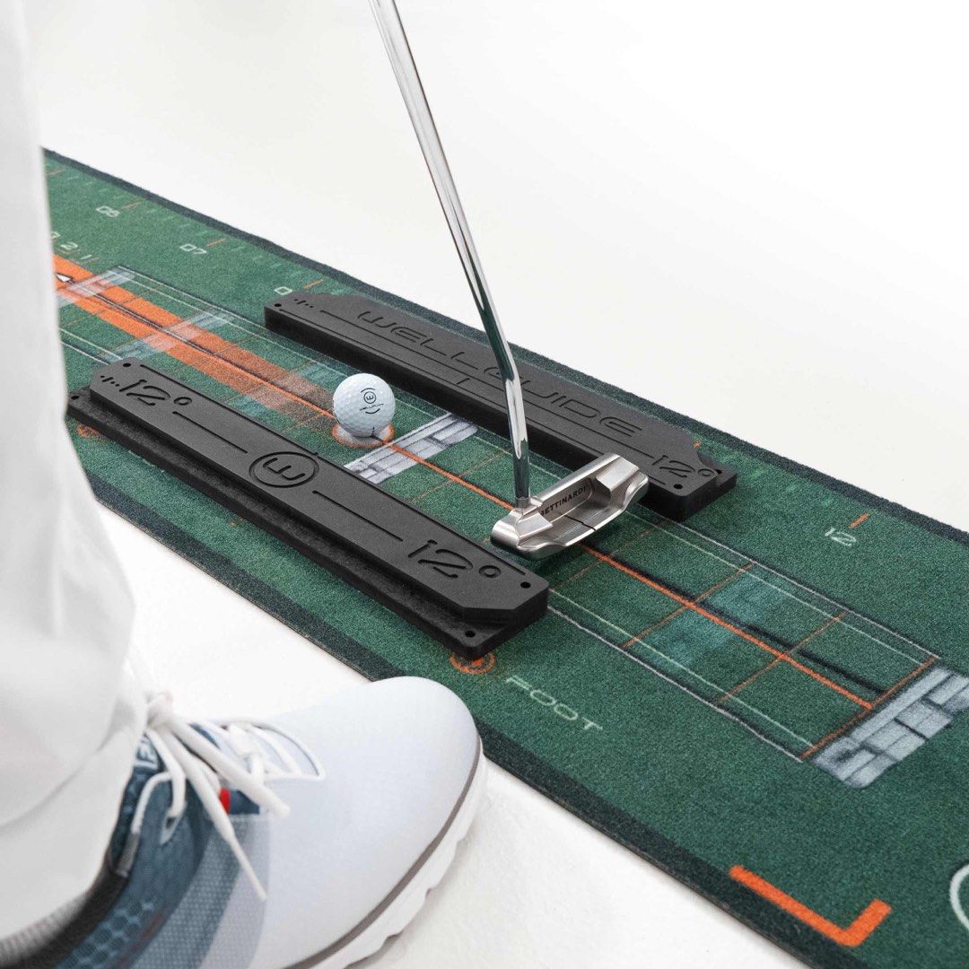 NEW StrokeMaster WellPutt Putting Set - 8.2ft Putting Mat + Manual + Box