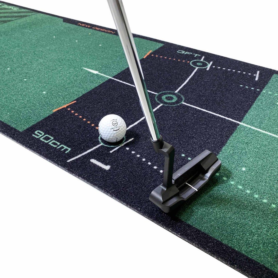 NEW WellPutt 4m Putting Mat - Classic (GREEN) Putting Mat + Manual + Box
