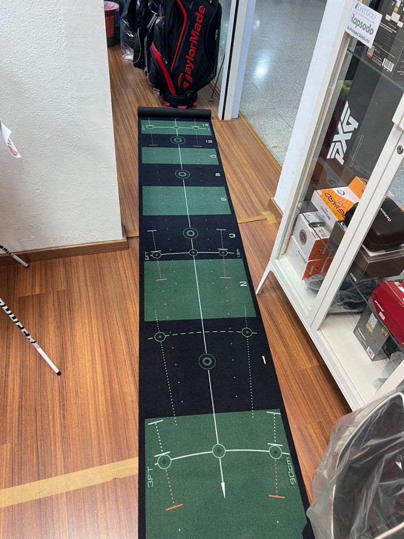 NEW WellPutt 4m Putting Mat - Classic (GREEN) Putting Mat + Manual + Box