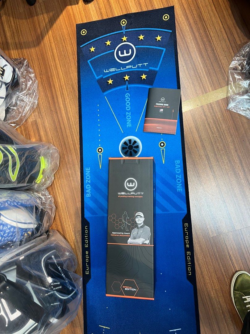 NEW WellPutt 4m Putting Mat - Europe Edition Putting Mat + Manual + Box