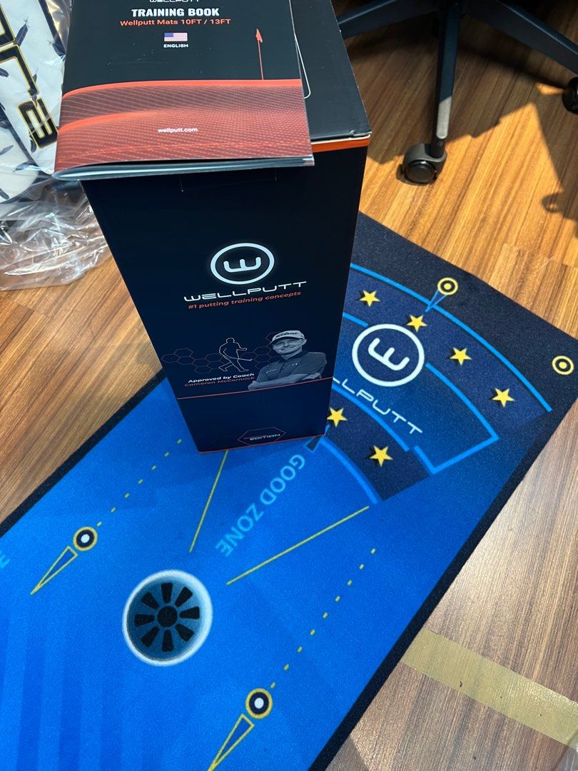 NEW WellPutt 4m Putting Mat - Europe Edition Putting Mat + Manual + Box