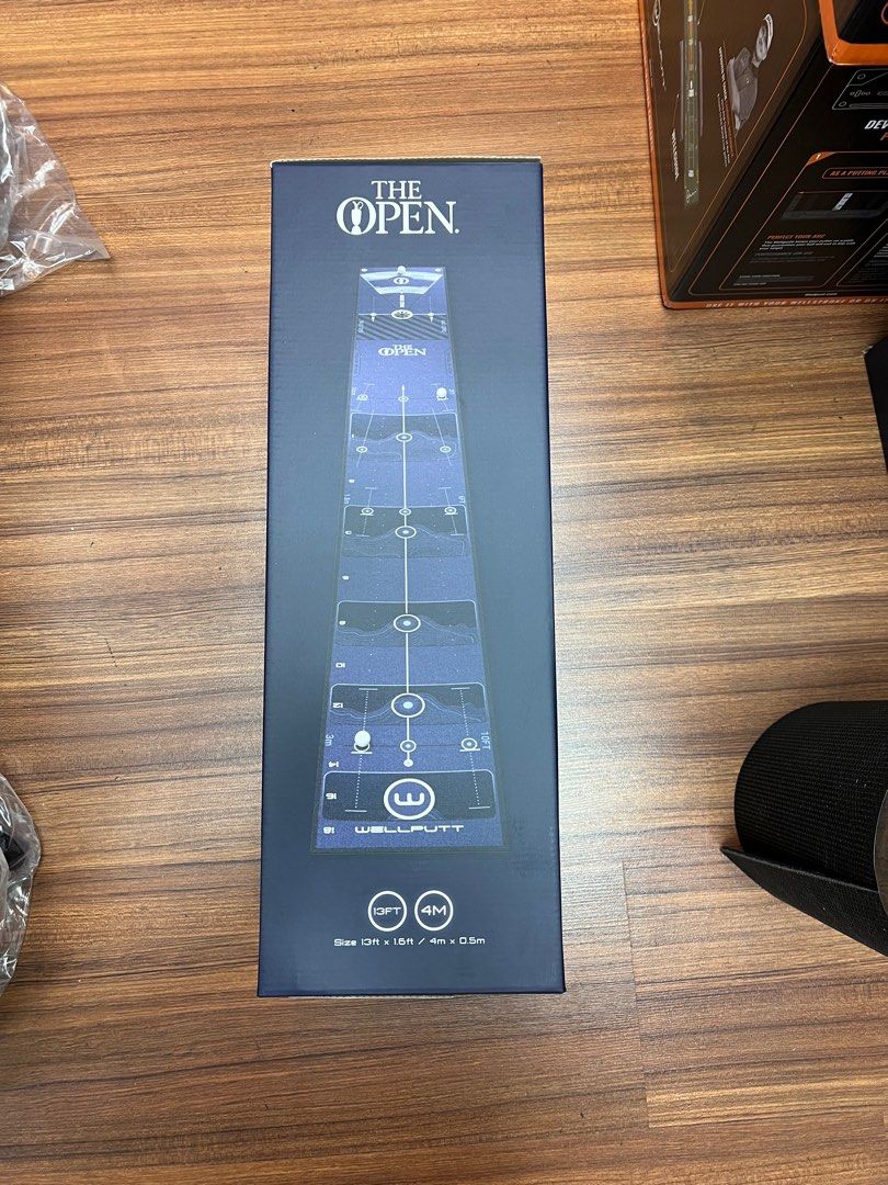 ★新品★WELLPUTT 4m BLACK／NEW DESIGN EDITION NEW WellPutt 4m Putting Mat - The Open Championship LIMITED
