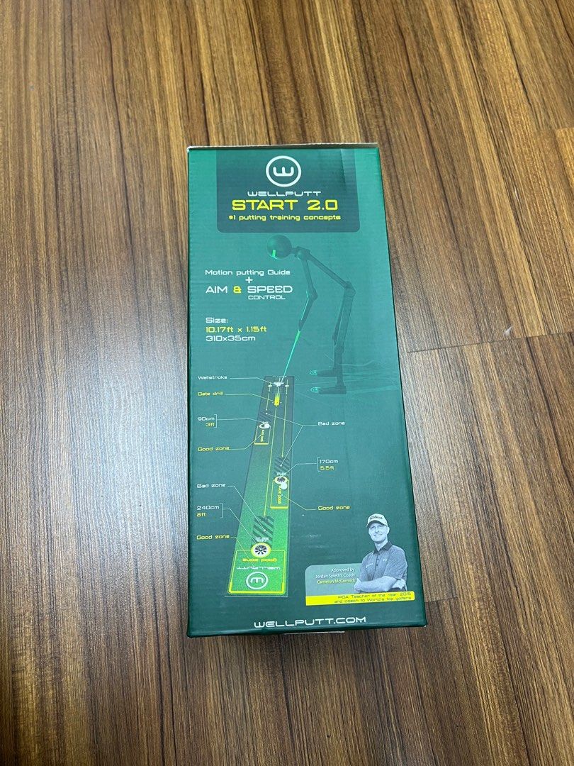NEW WellPutt Start 2.0 (3M) Putting Mat + Manual + Box