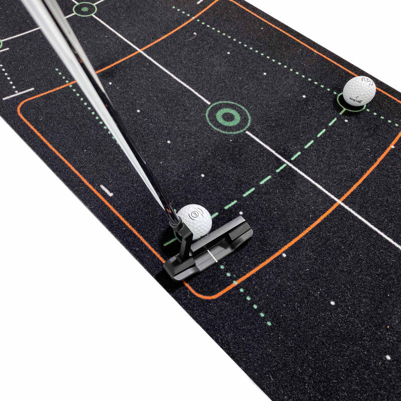 NEW WellPutt 4m Putting Mat - Classic (BLACK) Putting Mat + Manual + Box