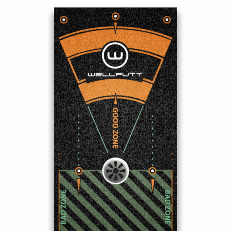 NEW WellPutt 4m Putting Mat - Classic (BLACK) Putting Mat + Manual + Box