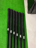 NEW PXG 0211 XCOR2 V3 Black Darkness Irons (5-W) [6 Pieces] (With Mitsubishi MMT 70 Regular Flex graphite shafts) [RIGHT HANDED GOLF CLUB]