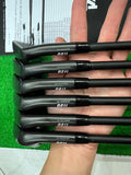 NEW PXG 0211 XCOR2 V3 Black Darkness Irons (5-W) [6 Pieces] (With Mitsubishi MMT 70 Regular Flex graphite shafts) [RIGHT HANDED GOLF CLUB]