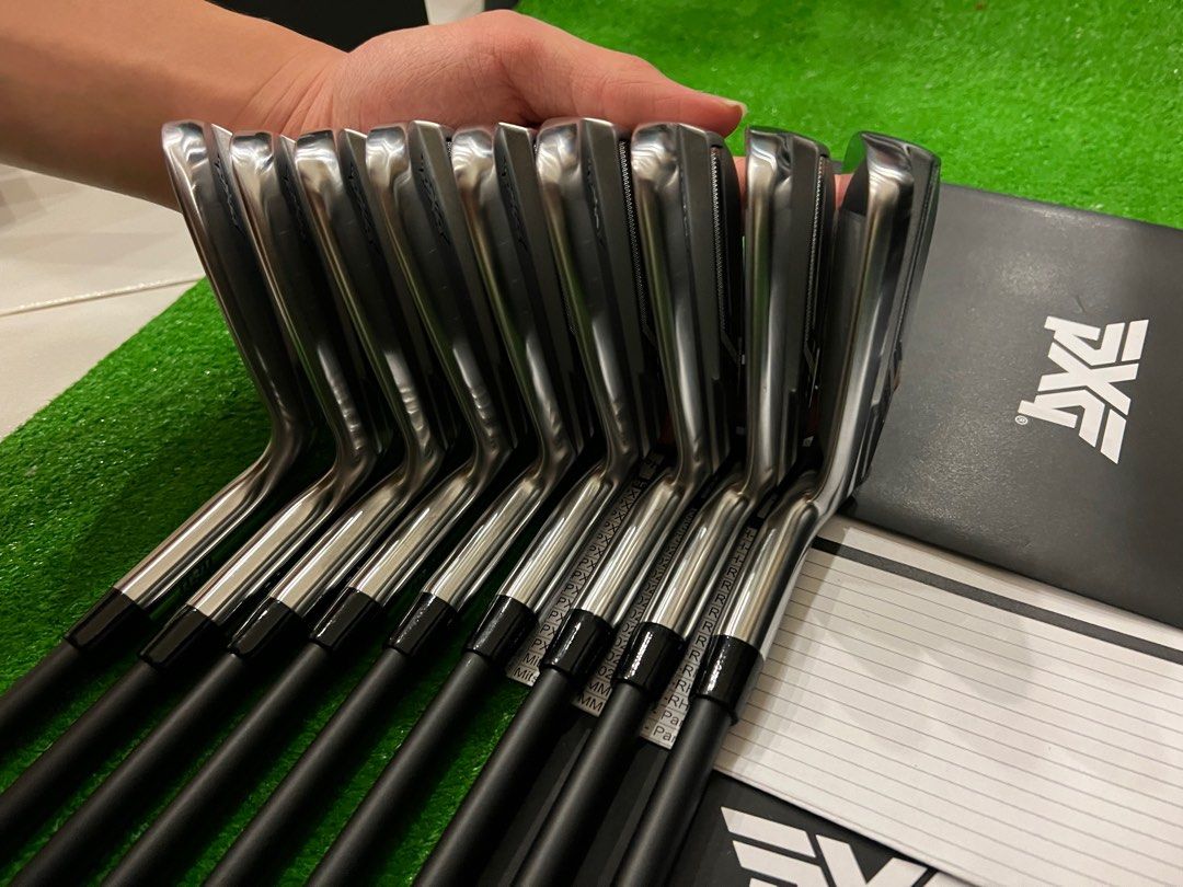 NEW PXG 0211 XCOR2 V3 Chrome Irons (5-L) [9 Pieces] (With Mitsubishi MMT 70 Regular Flex Graphite Shaft)[RIGHT HANDED GOLF CLUB]