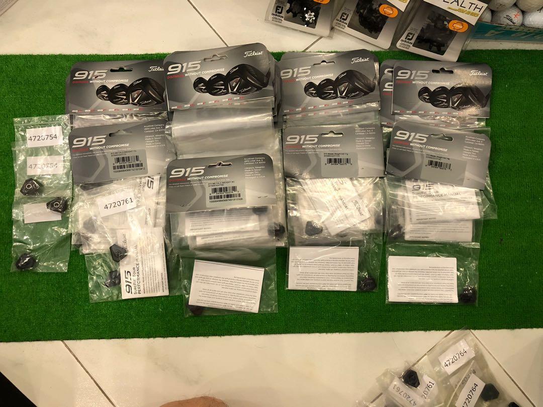 NEW Titleist Weights [915 Driver/ Fairway Wood/ Hybrid & 816 Hybrids], Footjoy Stealth SoftSpikes for Golf Shoes